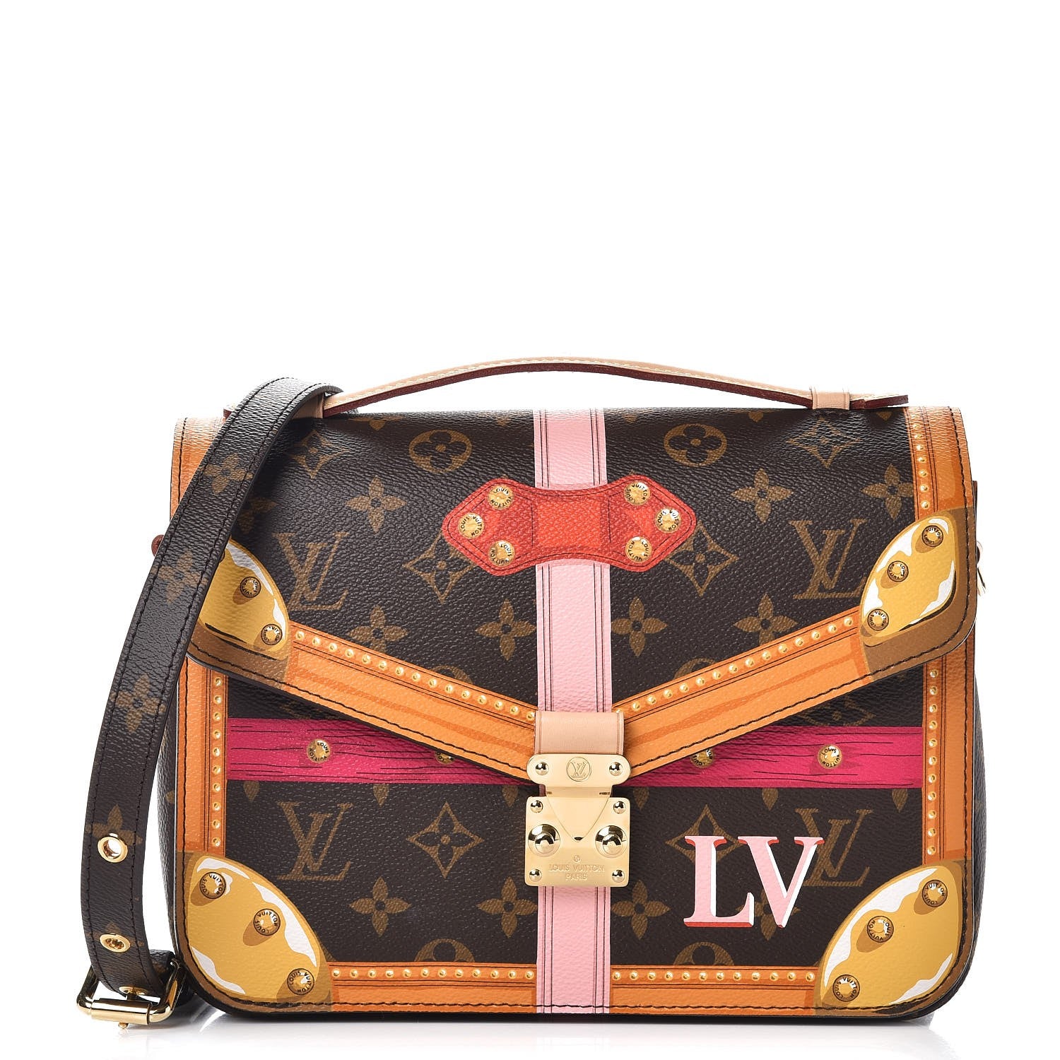 Louis Vuitton Monogram Summer Trunks Pochette Metis 1 of 7