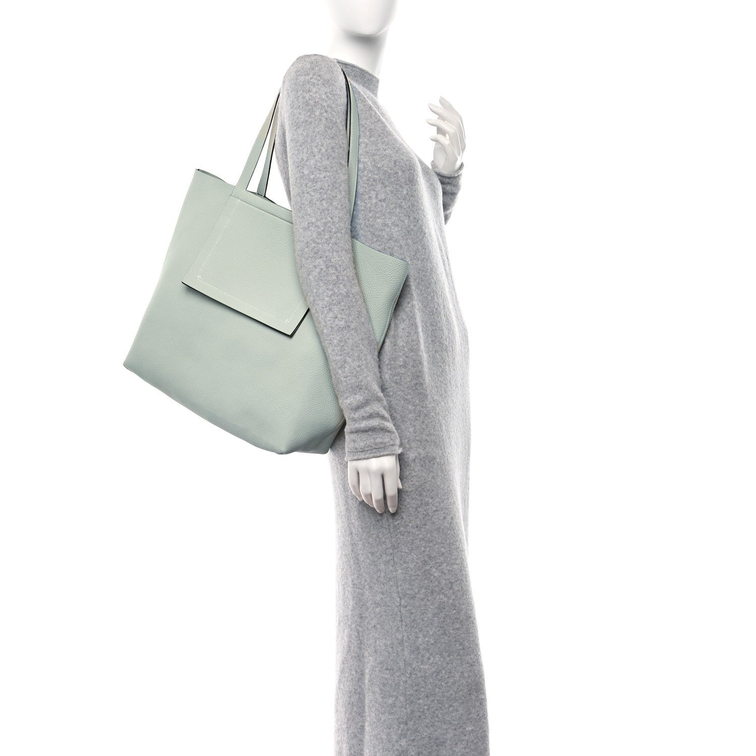 Hermes Taurillon Clemence Cabasellier 46 Gris Neve 2 of 8