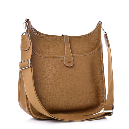 Hermes Taurillon Clemence Evelyne III GM Sable 3 of 12