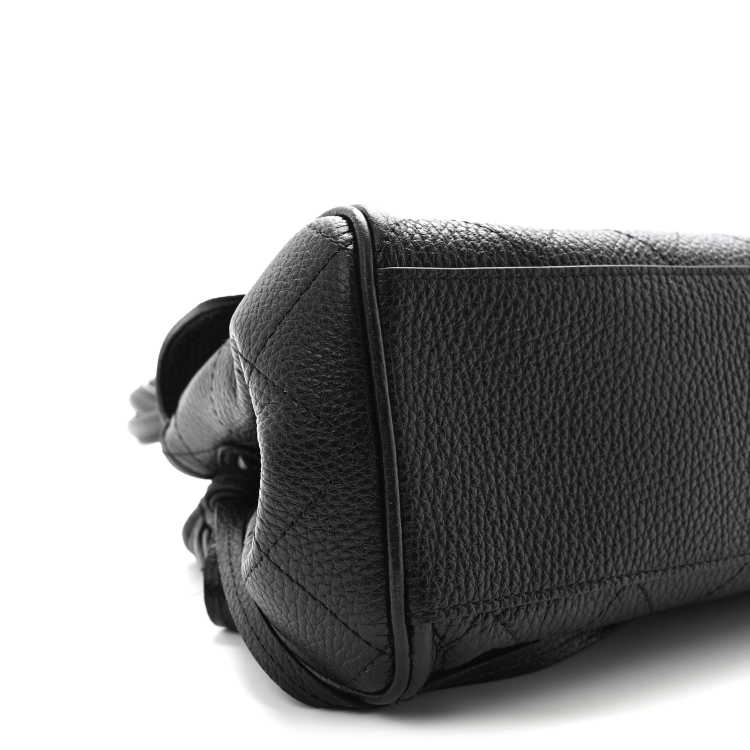 Chanel Grained Calfskin Stitched Urban Essentials Small Shopping Bag Black 9 of 10