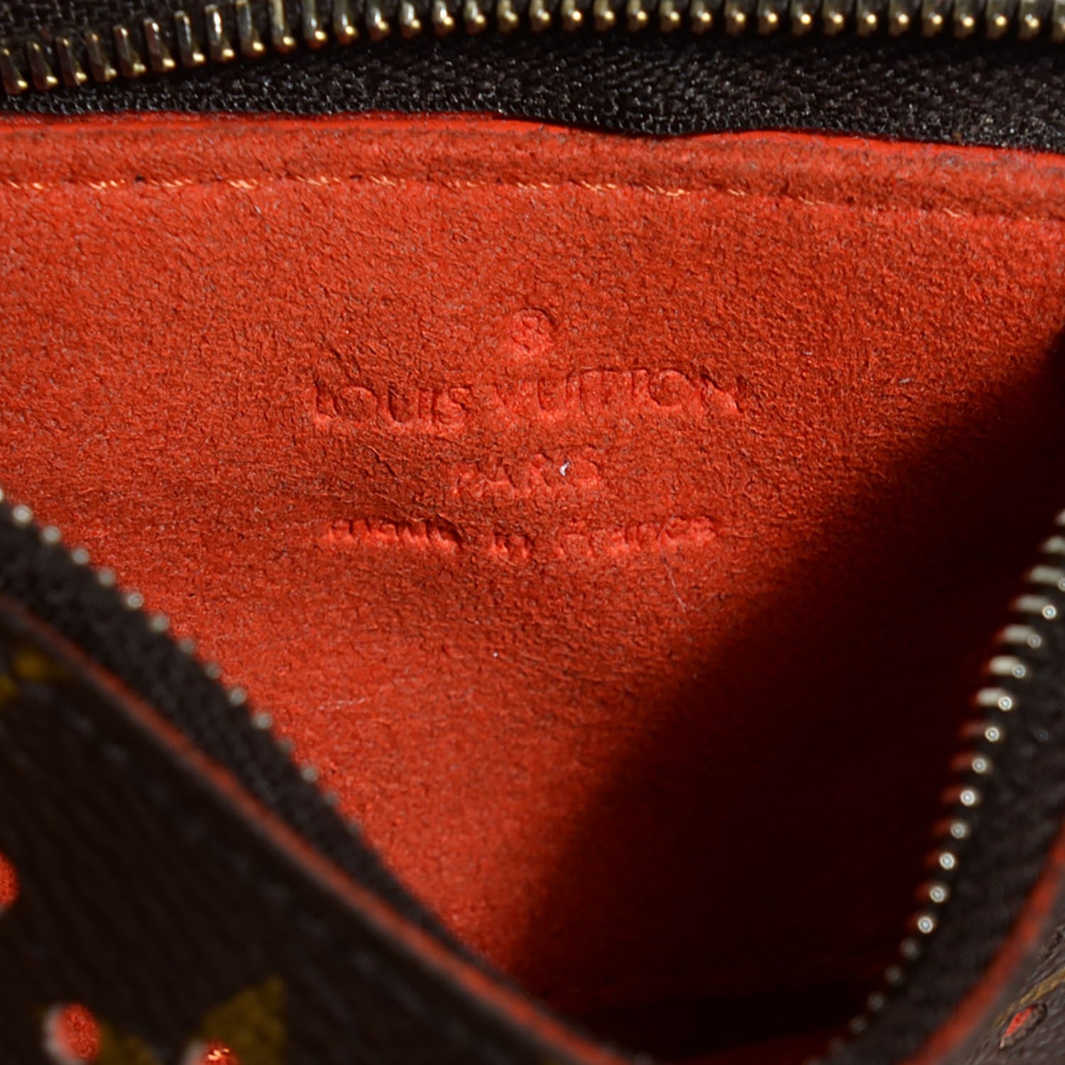 Louis Vuitton Monogram Perforated Key Pouch Orange 6 of 7
