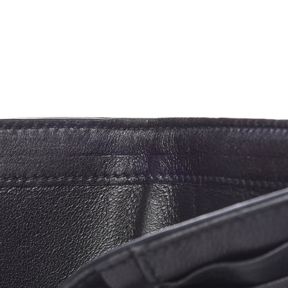 Saint Laurent Lambskin Matelasse Monogram Vicky Tri-Fold Wallet Black 9 of 11