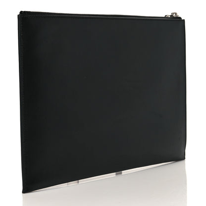 Saint Laurent Calfskin Zipped Clutch Black 3 of 8