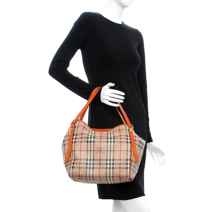 Burberry Haymarket Check Small Canterbury Tote Burnt Amber 2 of 13