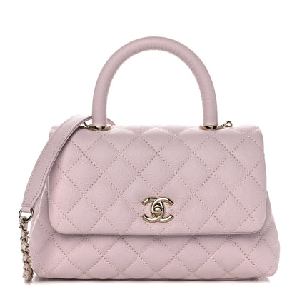 Chanel Caviar Quilted Mini Coco Handle Flap Lilas Lilac 1 of 13