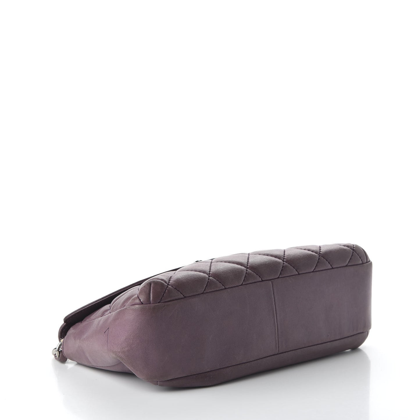 Lambskin Quilted Small Single Flap Bag Purple