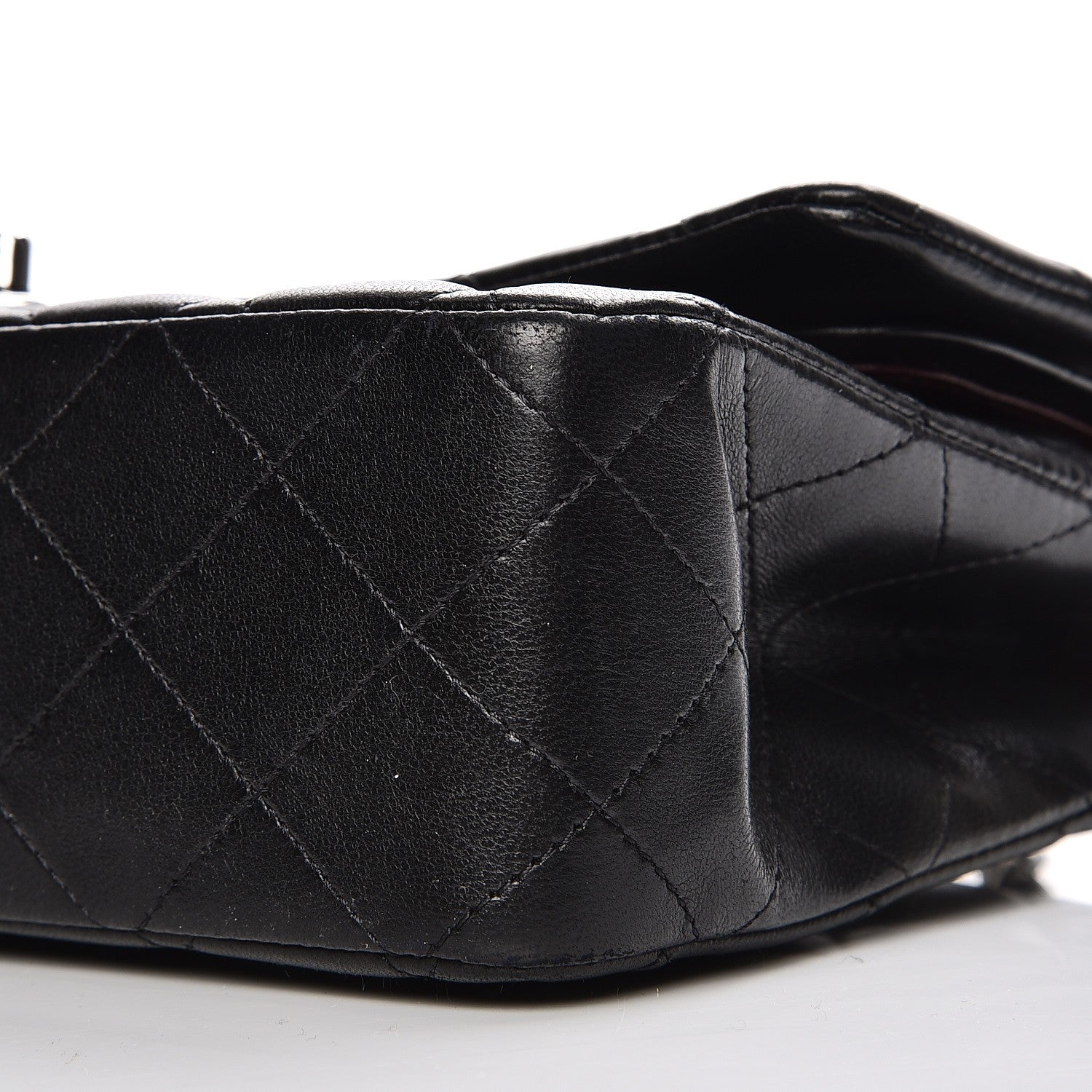 Chanel Lambskin Quilted Medium Double Flap Black 10 of 11