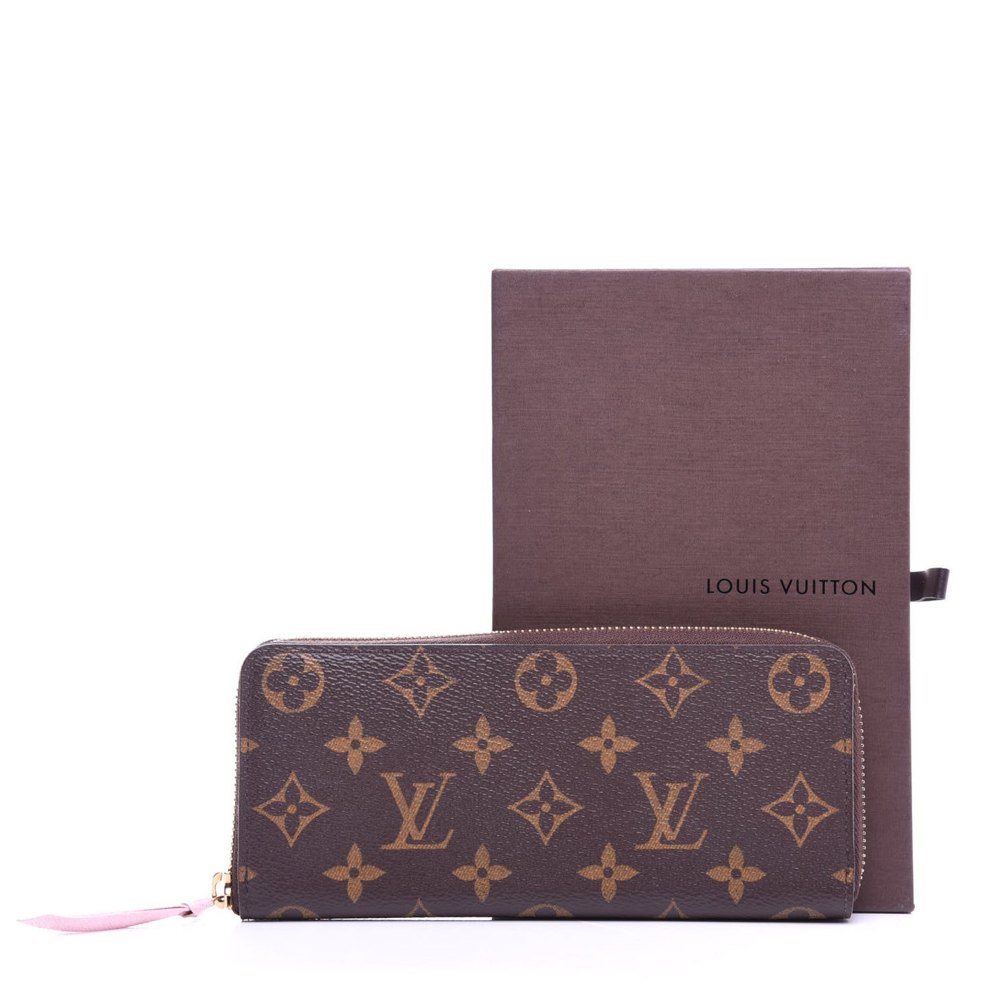 Monogram Clemence Wallet Rose Ballerine