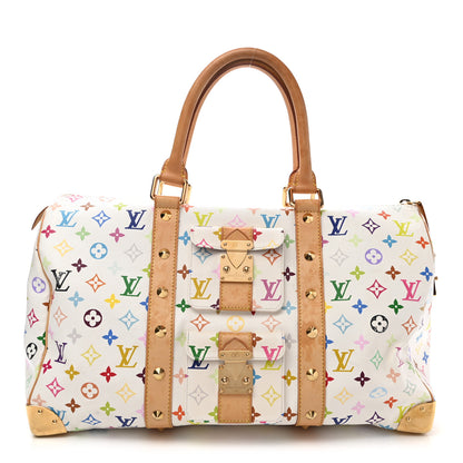 Louis Vuitton Monogram Multicolor Keepall 45 White 1 of 23