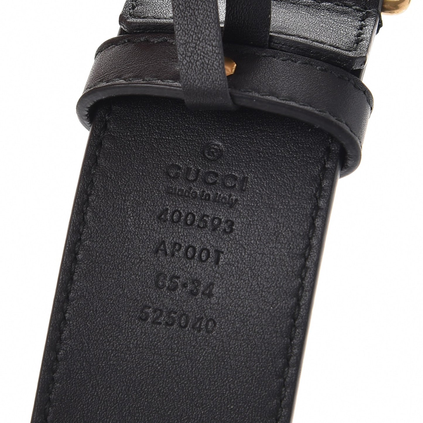 Calfskin Double G 40mm Belt 85 34 Black