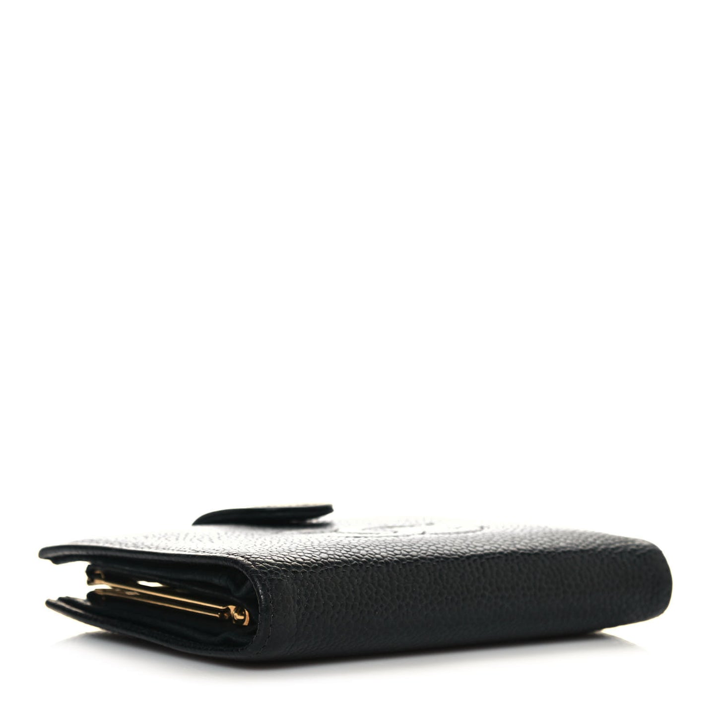 Caviar Timeless CC Compact French Wallet Black