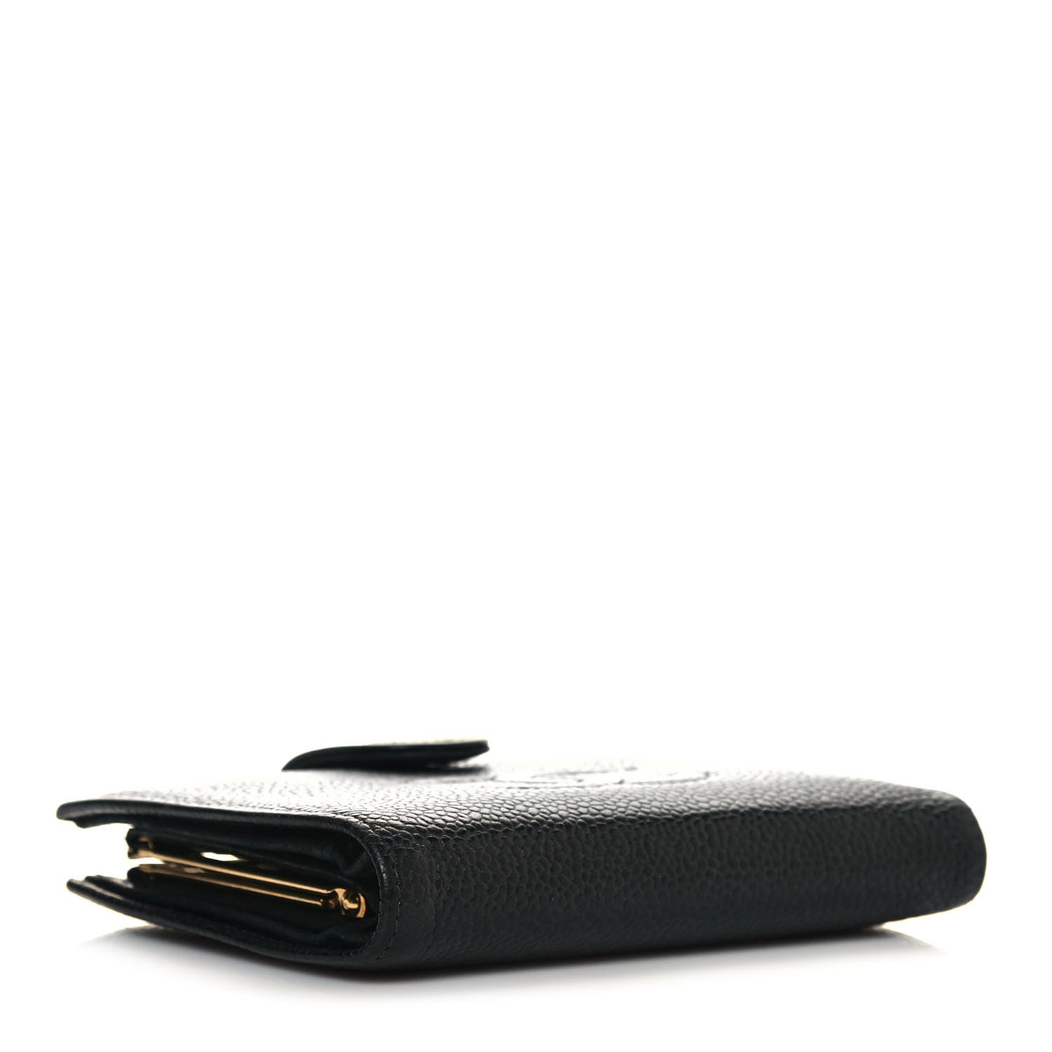 Chanel Caviar Timeless CC Compact French Wallet Black 4 of 12