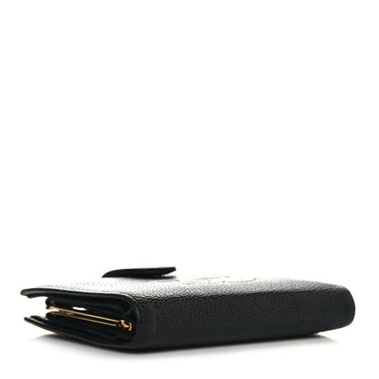 Chanel Caviar Timeless CC Compact French Wallet Black 4 of 12