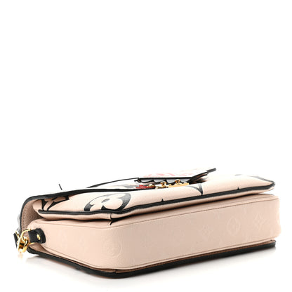 Louis Vuitton Empreinte Monogram Giant Crafty Pochette Metis Creme Black 4 of 9