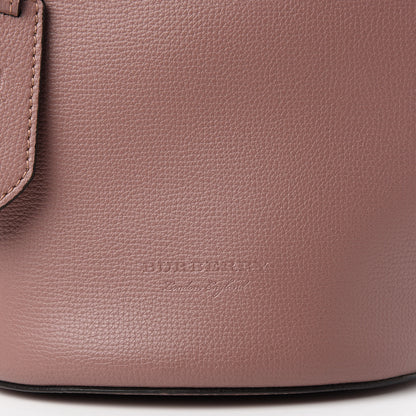 Burberry Calfskin Small Lorne Bucket Crossbody Light Elderberry 8 of 10