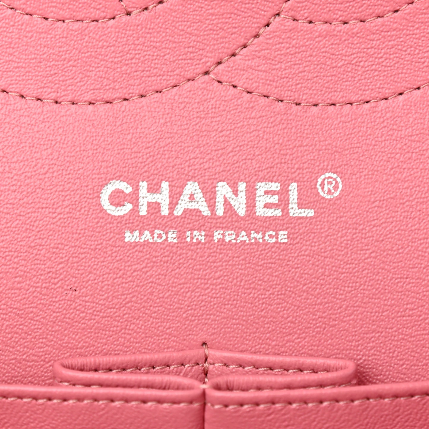 Lambskin Quilted Jumbo Double Flap Pink