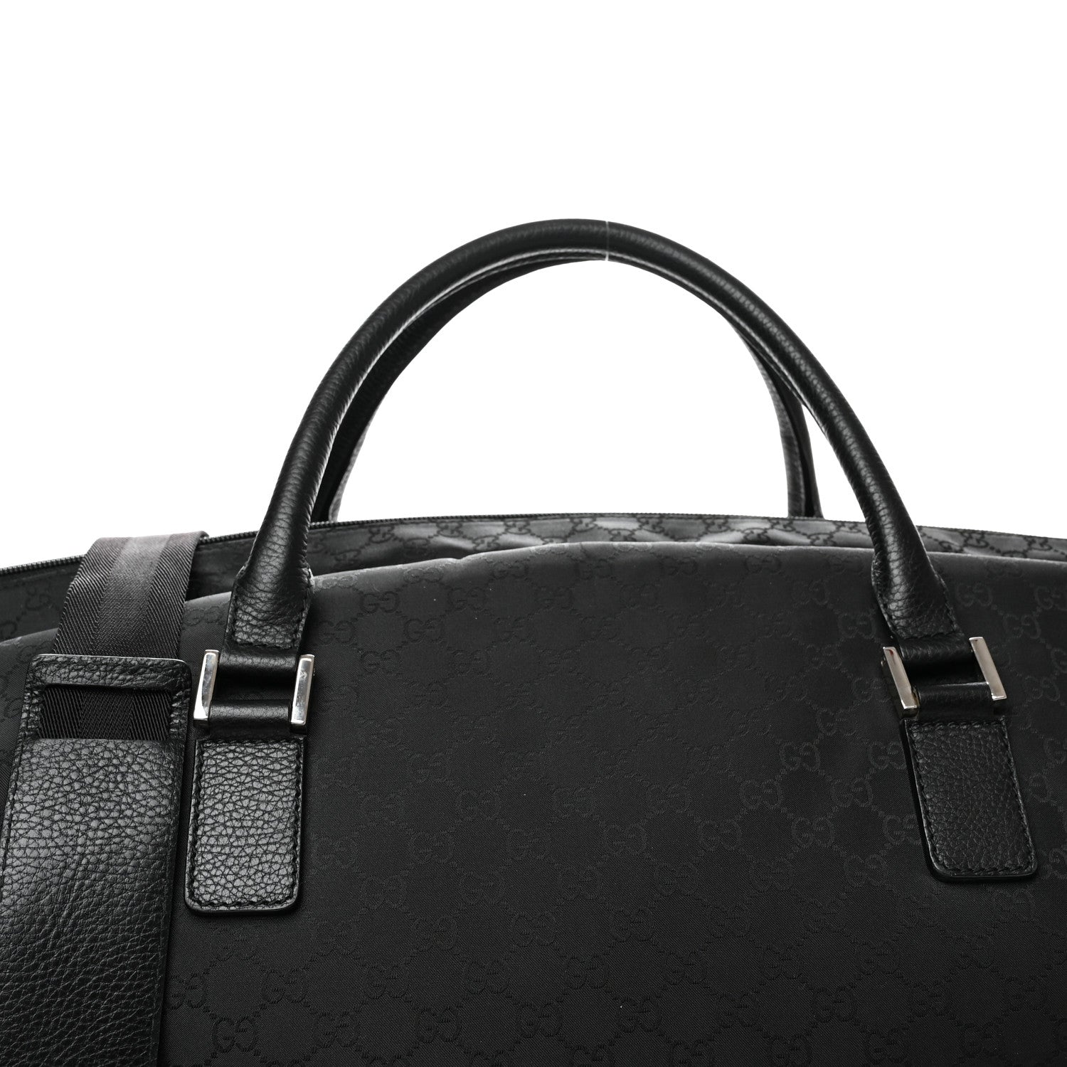 Gucci Denim Monogram Large Duffle Black 5 of 11