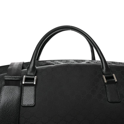 Gucci Denim Monogram Large Duffle Black 5 of 11