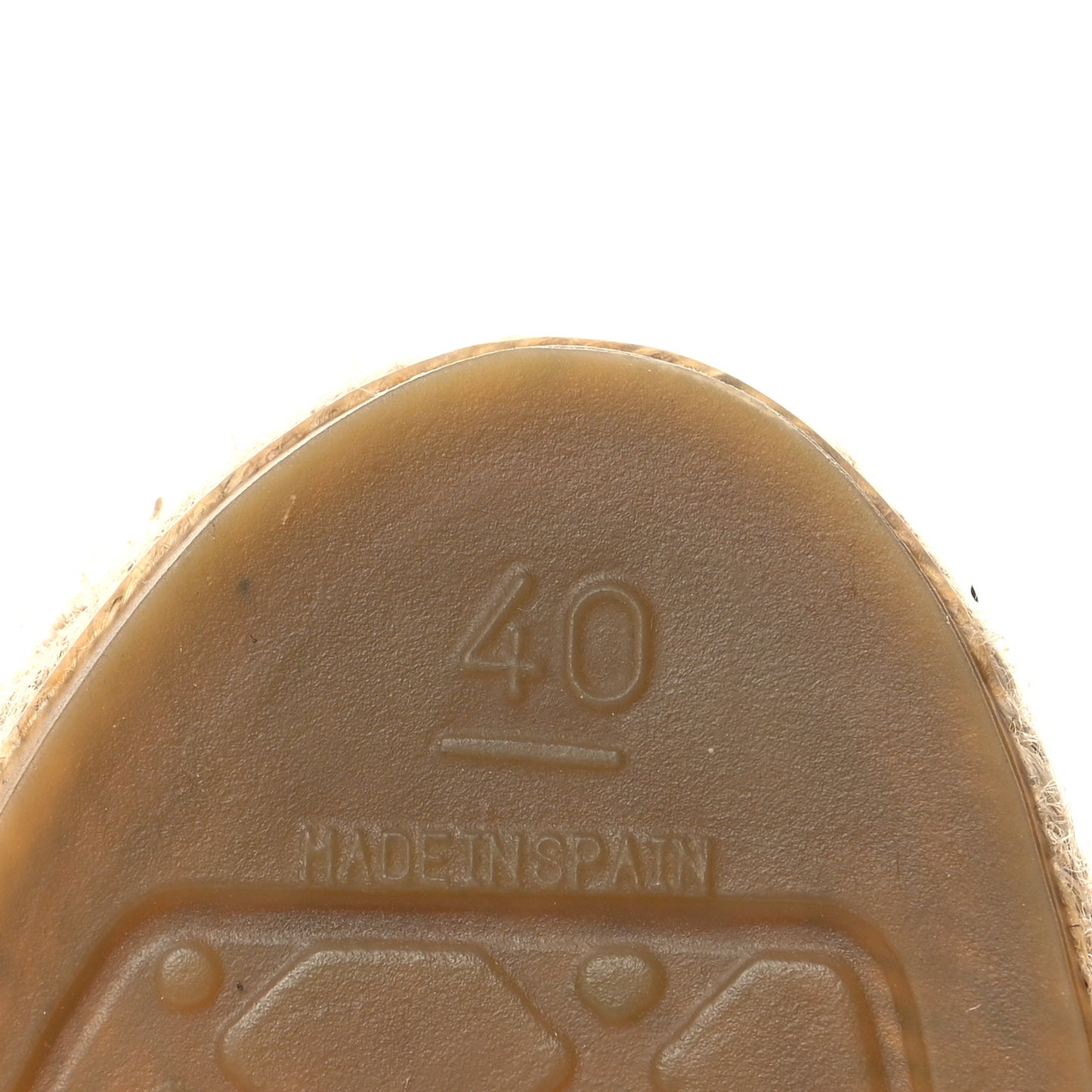 Calfskin Chain CC Espadrilles 40 Black