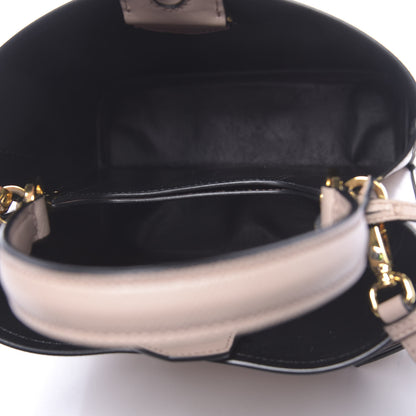 Prada Saffiano Cuir Medium Panier Bucket Bag Cipria Black 5 of 9