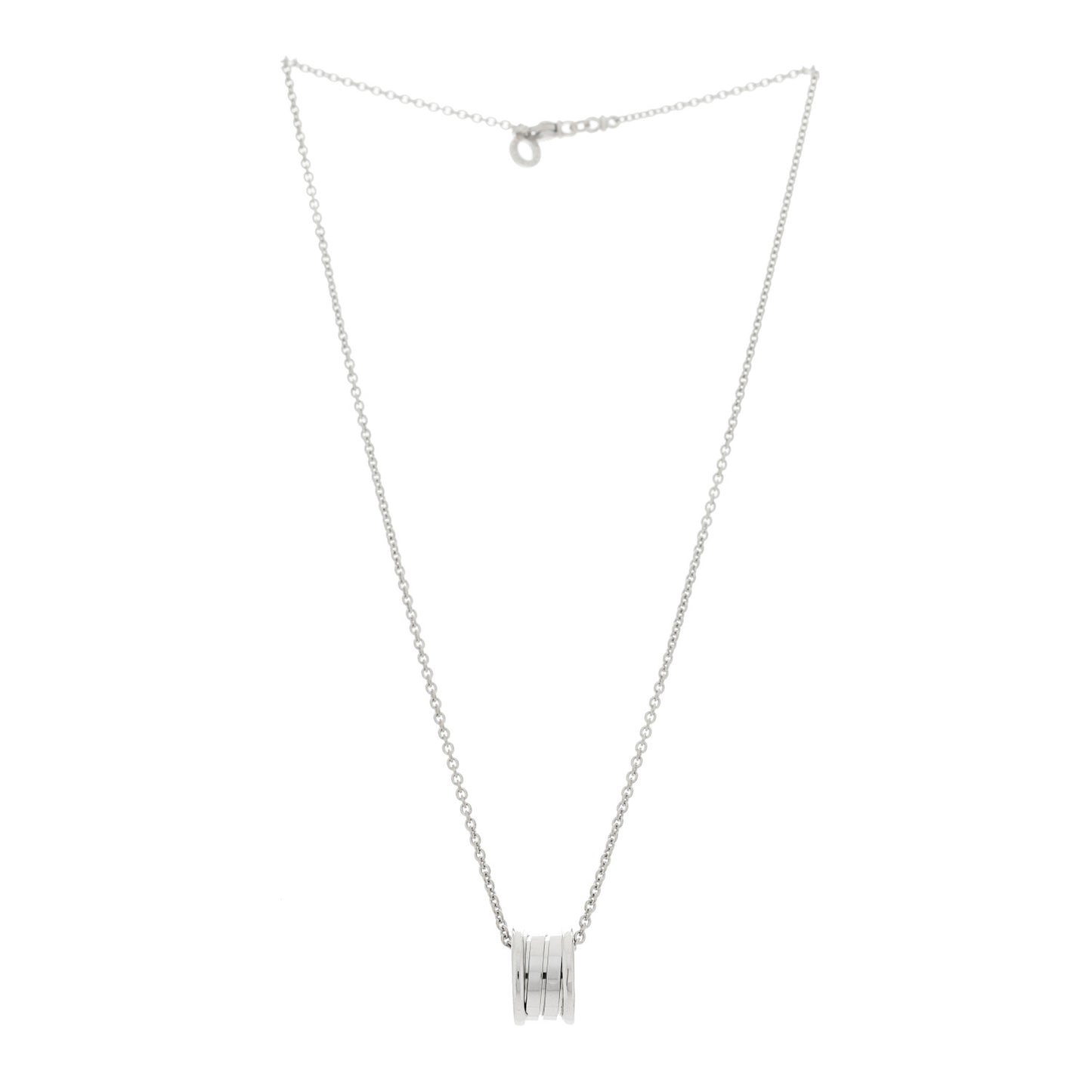 18K White Gold B.Zero1 Pendant Necklace