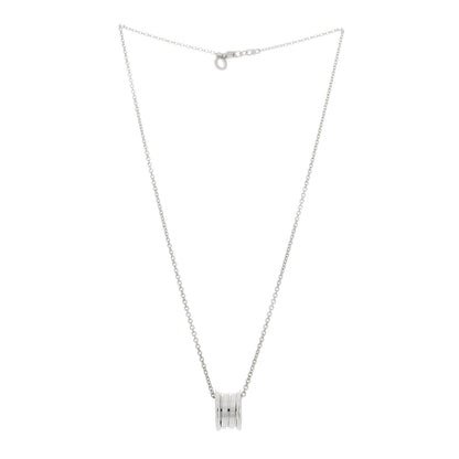 Bulgari 18K White Gold B.Zero1 Pendant Necklace 3 of 6