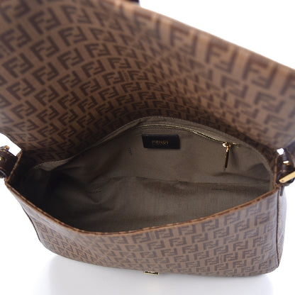 Fendi Zucchino Spalmati Vitello Mama Baguette Nocciola Castagna 5 of 11