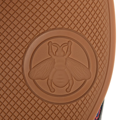 Gucci Lurex Calfskin Web GG Monogram Mens Falacer Sneakers 9 Iridescent Blue Iridescent Red Silver 7 of 11