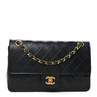 Chanel Lambskin Quilted Medium Double Flap Black 1 of 9