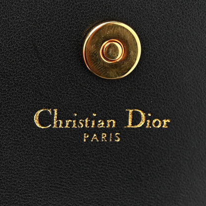 Christian Dior Supple Calfskin Cannage Caro Airpods Pro Case Necklace Black 6 of 10