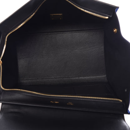 Celine Bullhide Calfskin Nubuck Medium Tri-color Trapeze Coffee 6 of 13
