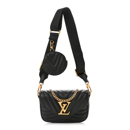 Louis Vuitton Calfskin New Wave Multi Pochette Black 1 of 10