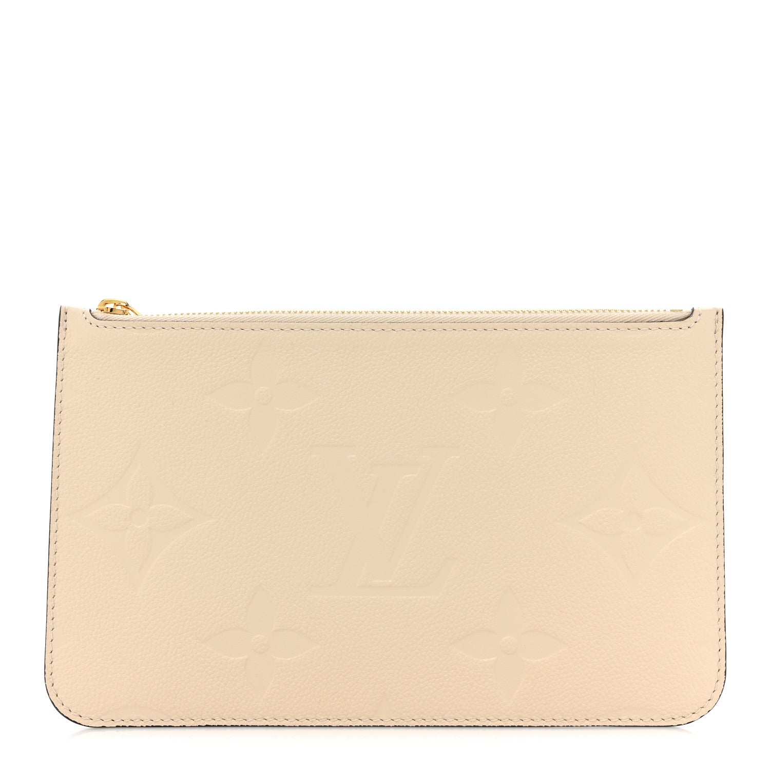 Louis Vuitton Empreinte Monogram Giant Neverfull MM Pochette Cream 1 of 8