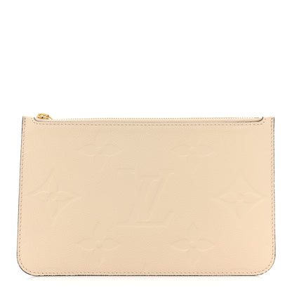 Louis Vuitton Empreinte Monogram Giant Neverfull MM Pochette Cream 1 of 8