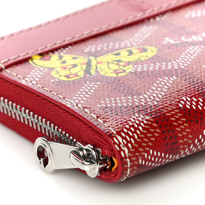 Goyard Goyardine Matignon Porte Monnaei Wallet Red 8 of 10