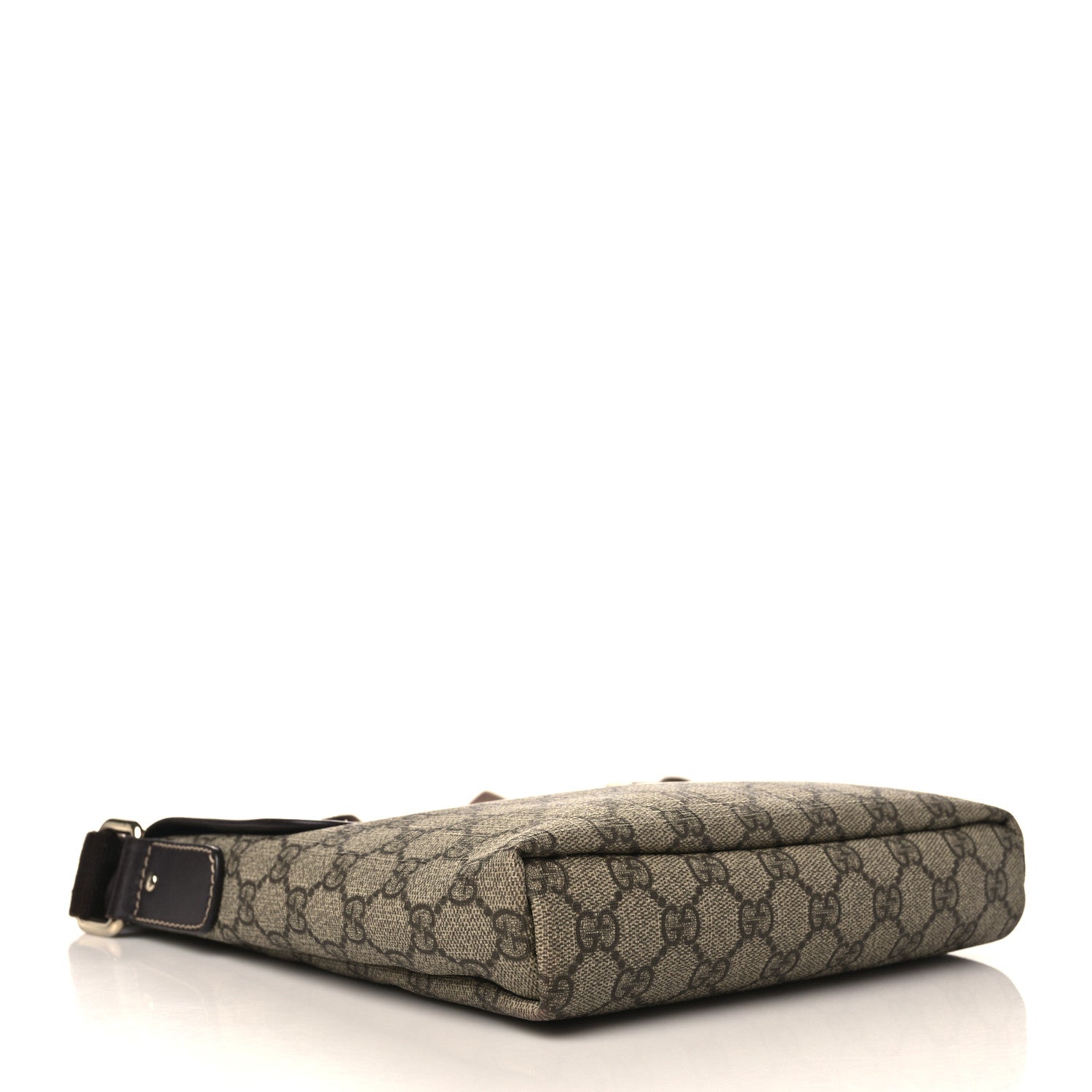 Gucci GG Plus Monogram Small Flap Messenger Bag Beige Dark Brown 4 of 9