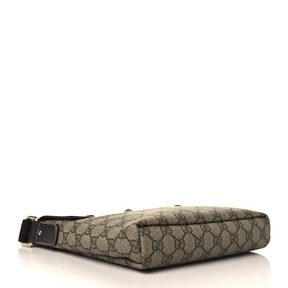 Gucci GG Plus Monogram Small Flap Messenger Bag Beige Dark Brown 4 of 9