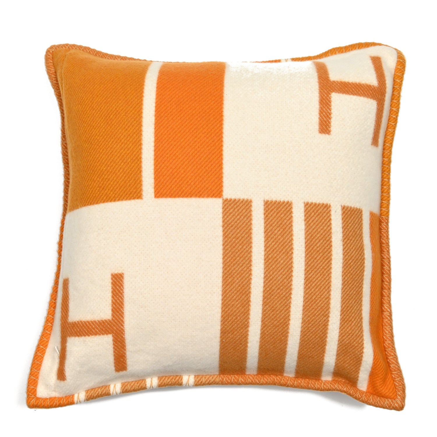 Hermes Wool Cashmere Avalon Vibration Pillow PM Miel 2 of 3