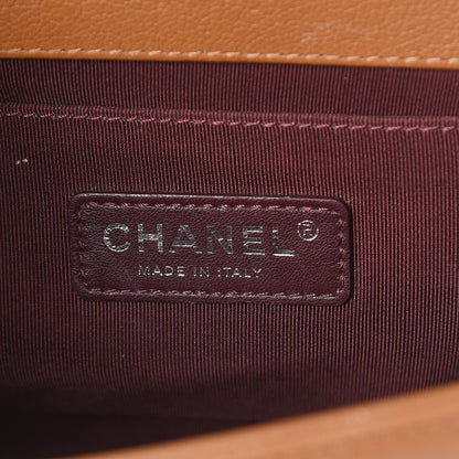Chanel Patent Goatskin Quilted Medium Boy Flap Tan 5 of 9