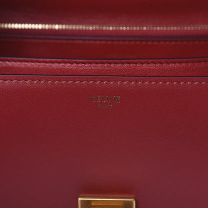 Celine Box Calfskin Medium Classic Box Flap Bag Red 6 of 11
