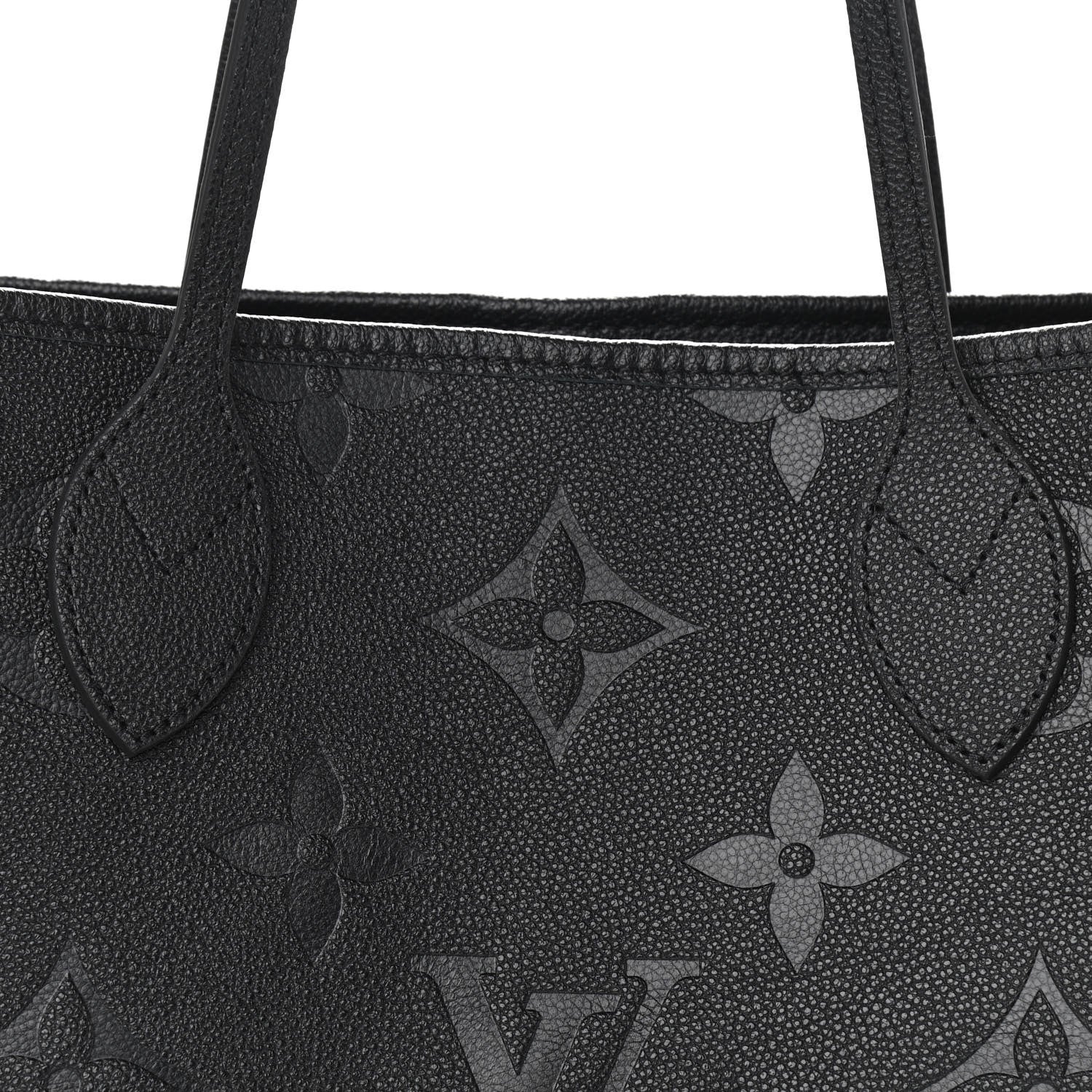 Louis Vuitton Empreinte Monogram Giant Neverfull MM Black 8 of 12