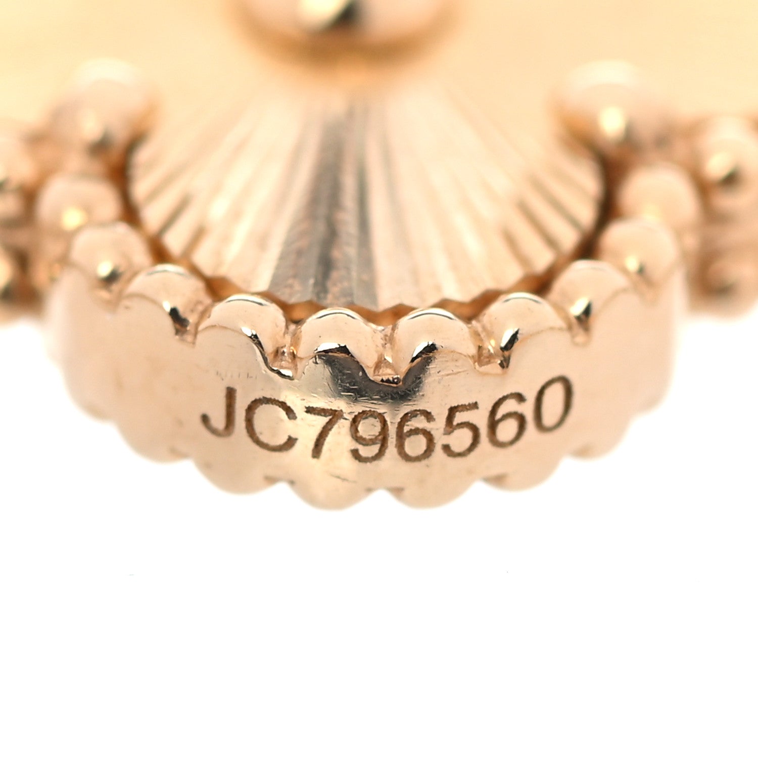 Van Cleef & Arpels 18K Yellow Gold Diamond 5 Motifs Guilloche Vintage Alhambra Bracelet 5 of 7