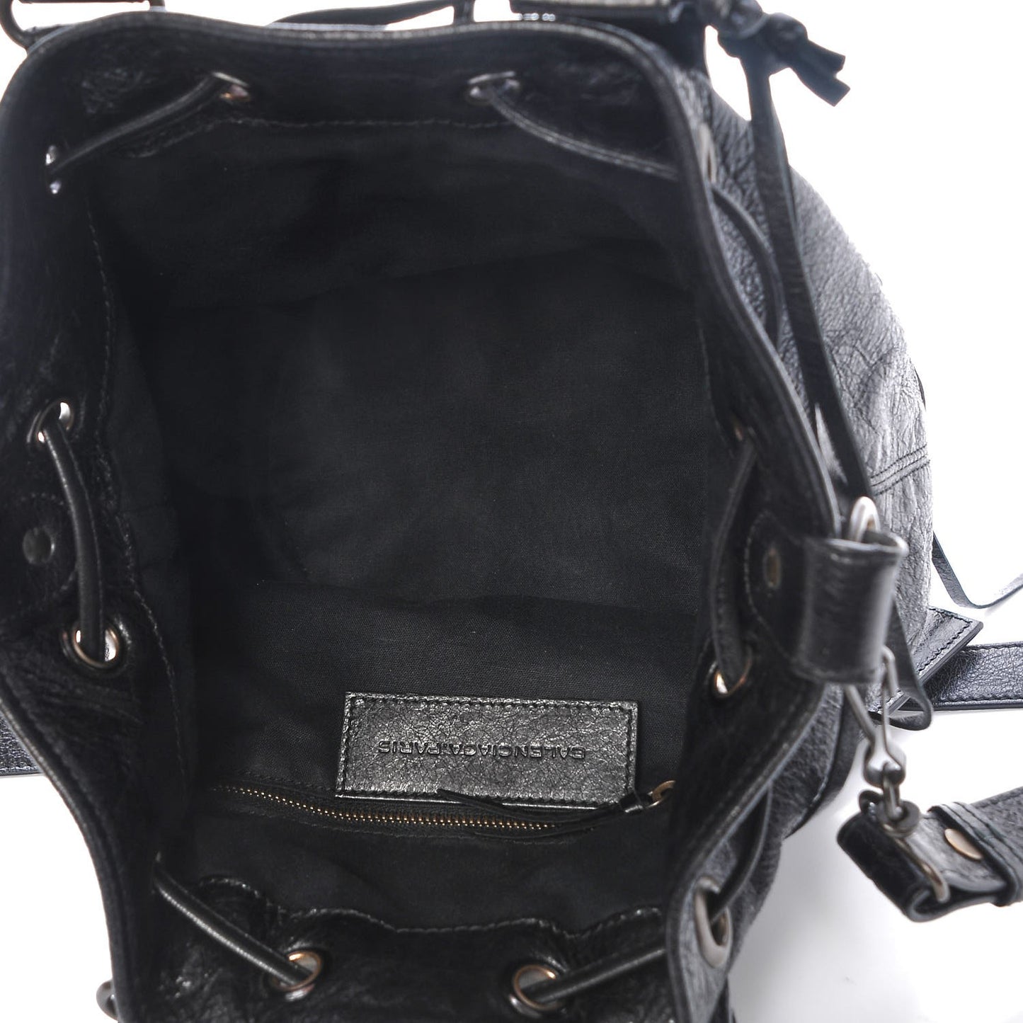 Agneau Classic Hardware Mini Pompon Black