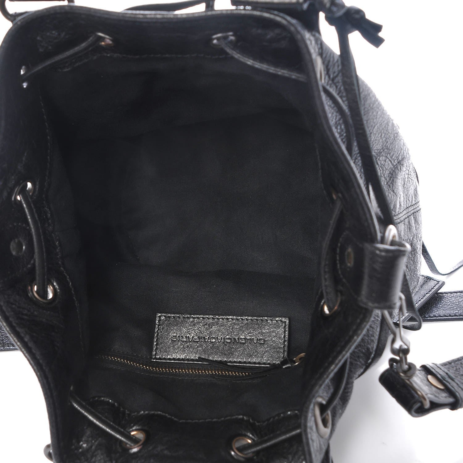 Balenciaga Agneau Classic Hardware Mini Pompon Black 5 of 7