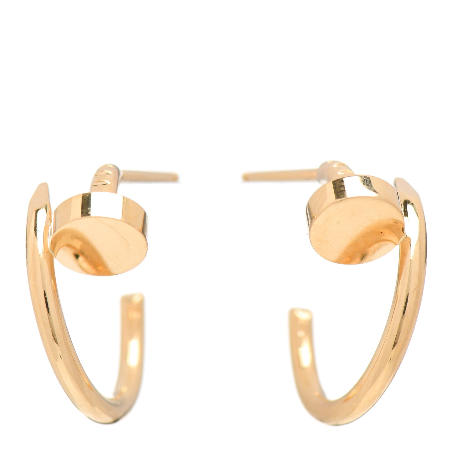 18K Yellow Gold Juste Un Clou Hoop Earrings