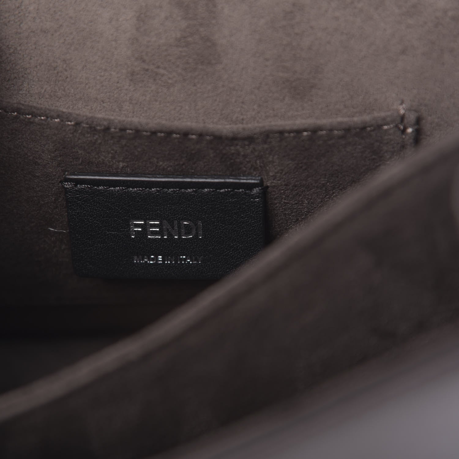 Fendi Vitello Liberty Lucido Catalan Mirror Hypnoteyes Studded Small Kan I Shoulder Bag Carbone Arancio Multicolor 6 of 10