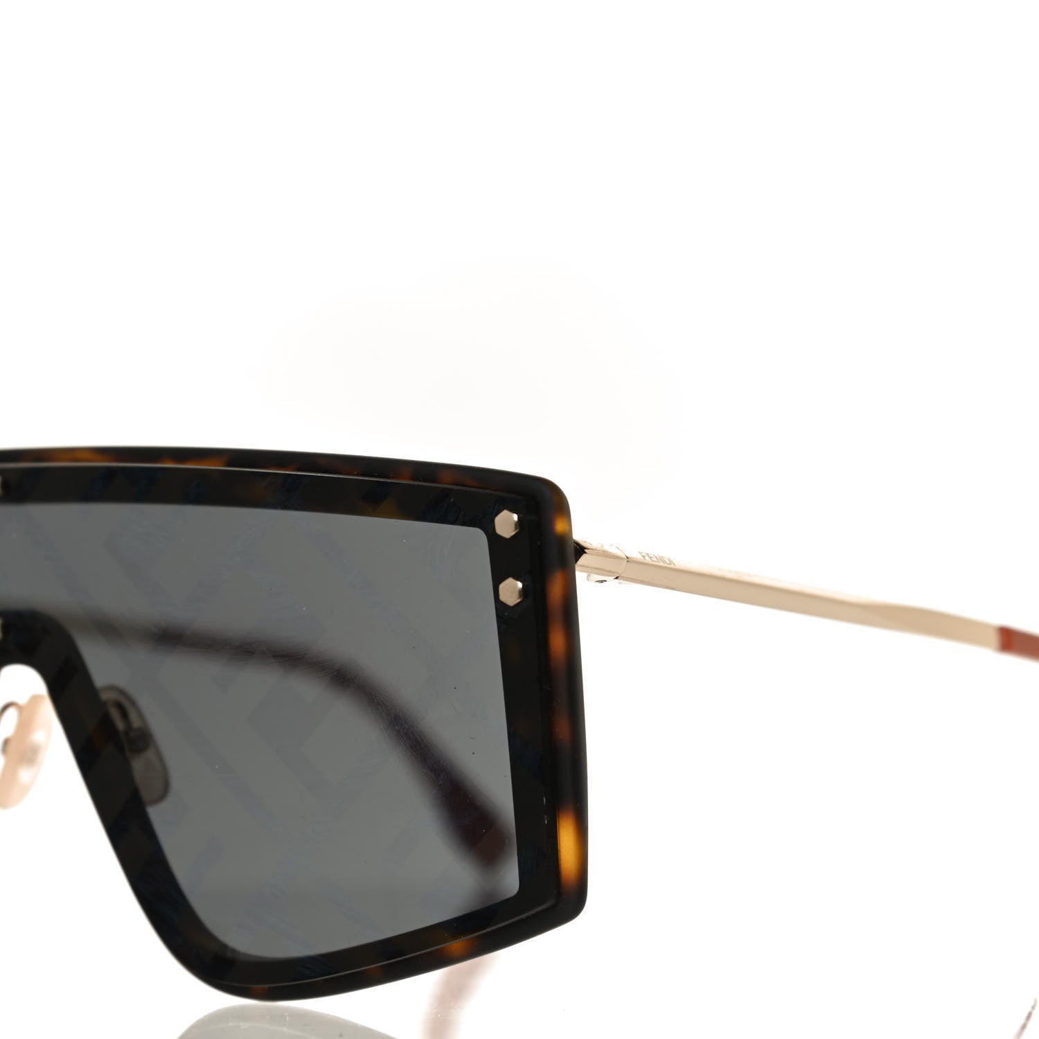 Fendi FF Shield Sunglasses FF M0076/G/S Black 7 of 8