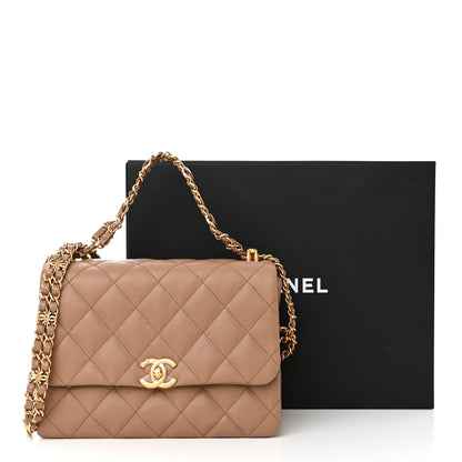 Chanel Caviar Quilted Coco First Flap Beige 11 of 11