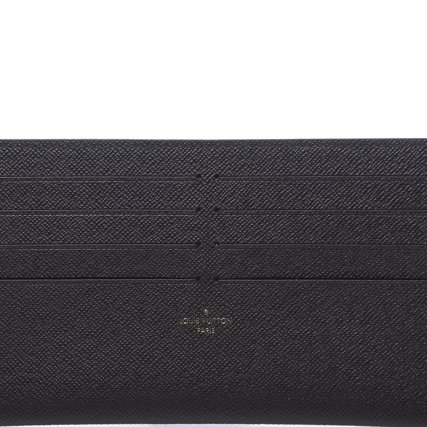 Louis Vuitton Calfskin Felicie Chain Wallet Card Holder Insert Black 6 of 6