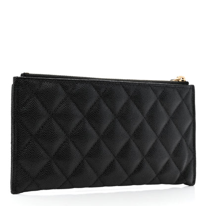 Chanel Caviar Quilted Classic Zip Pouch Black 3 of 8